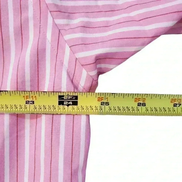 Roar Pink Striped Short Sleeve Button Up Shirt Sz XXL - Picture 5 of 7
